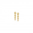 Marco Bicego 18K Yellow Gold 4 Petal Lunaria Drop Earrings.